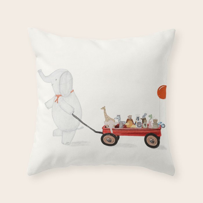 little toys Throw Pillow Gallery Image 1