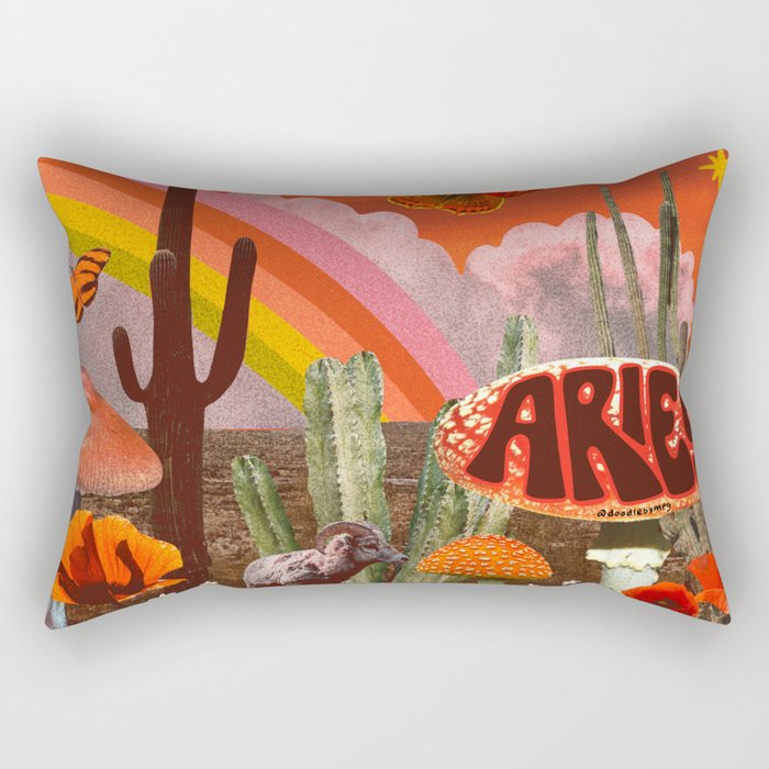 Aries Collage Rectangular Pillow Gallery Image 2