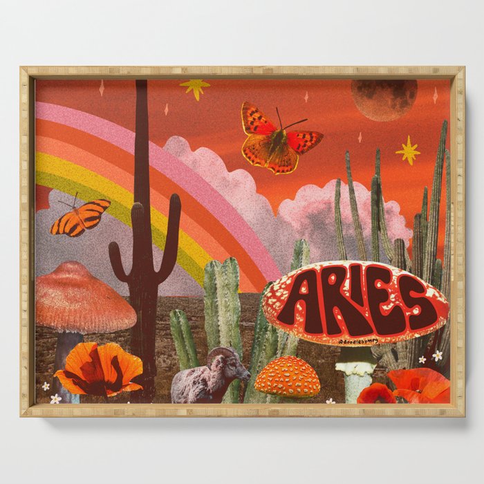 Aries Collage Serving Tray Gallery Image 1