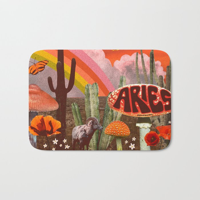Aries Collage Bath Mat Gallery Image 1