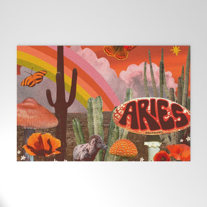 Aries Collage Welcome Mat Gallery Image 1