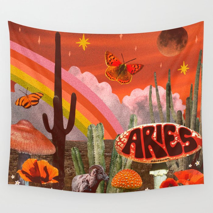Aries Collage Wall Tapestry Gallery Image 4