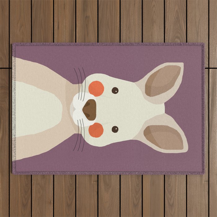 Kangaroo, Animal Portrait Outdoor Rug Gallery Image 1