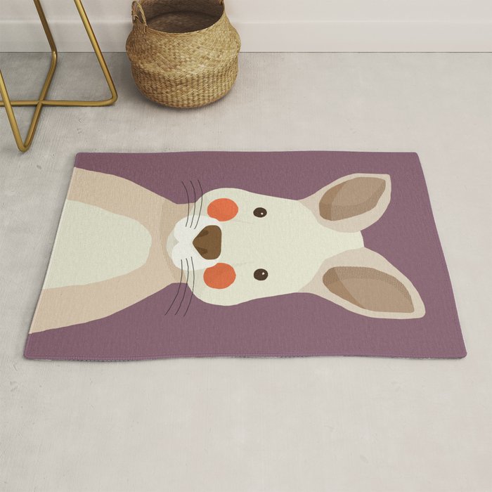 Kangaroo, Animal Portrait Rug Gallery Image 1