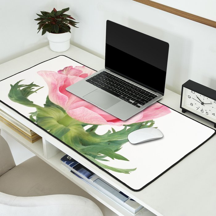 Pink Anemone Desk Mat Gallery Image 2