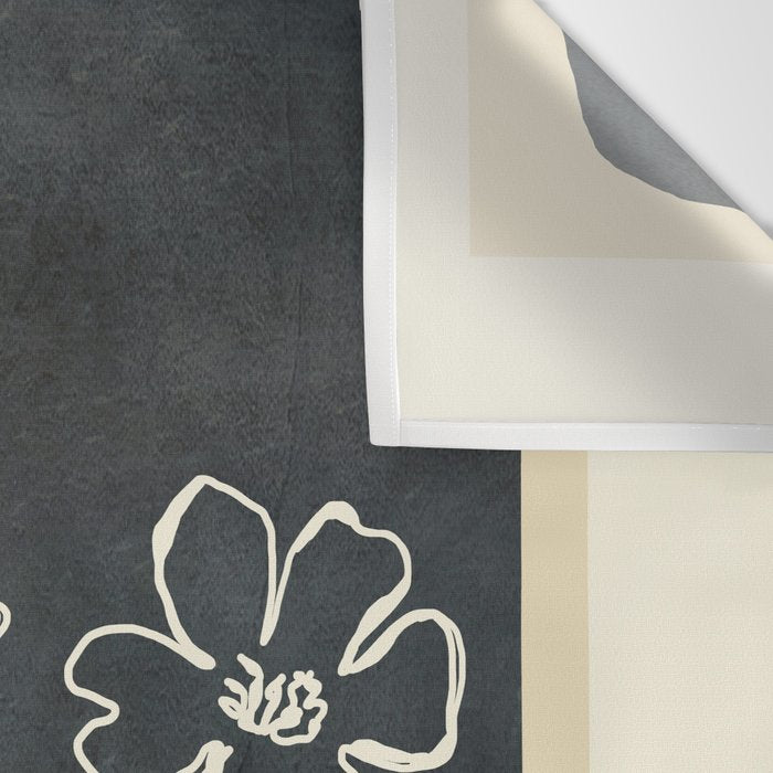 Sketch Line Flowers 4 Wall Tapestry Gallery Image 3
