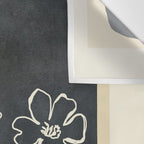 Sketch Line Flowers 4 Wall Tapestry Gallery Image 3