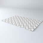 Herringbone (Gray & White Pattern) Rug Gallery Image 3