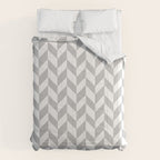 Herringbone (Gray & White Pattern) Comforter Gallery Image 6