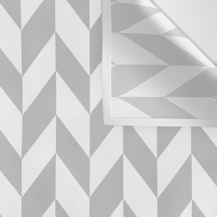 Herringbone (Gray & White Pattern) Wall Tapestry Gallery Image 3