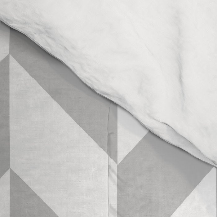 Herringbone (Gray & White Pattern) Comforter Gallery Image 4