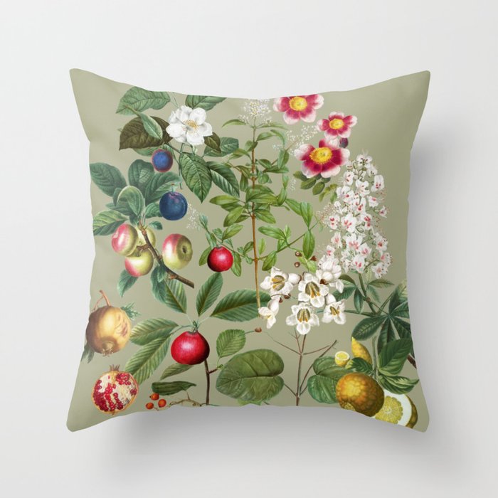 Sage Garden  Throw Pillow Gallery Image 6