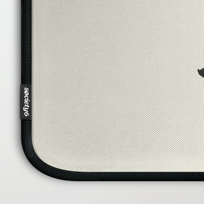 Lucky To Be Here - Brush Script Typography Quote  Laptop Sleeve Gallery Image 3