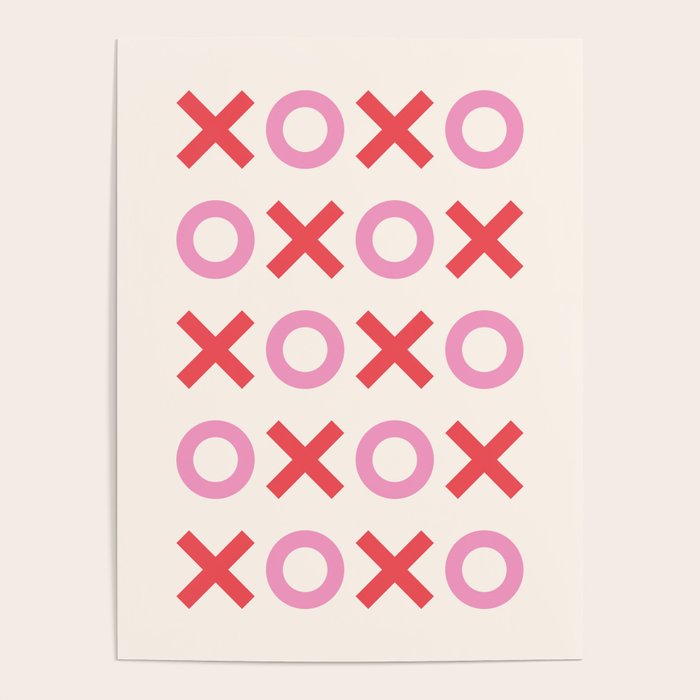 XOXO Pink Red Poster Gallery Image 4