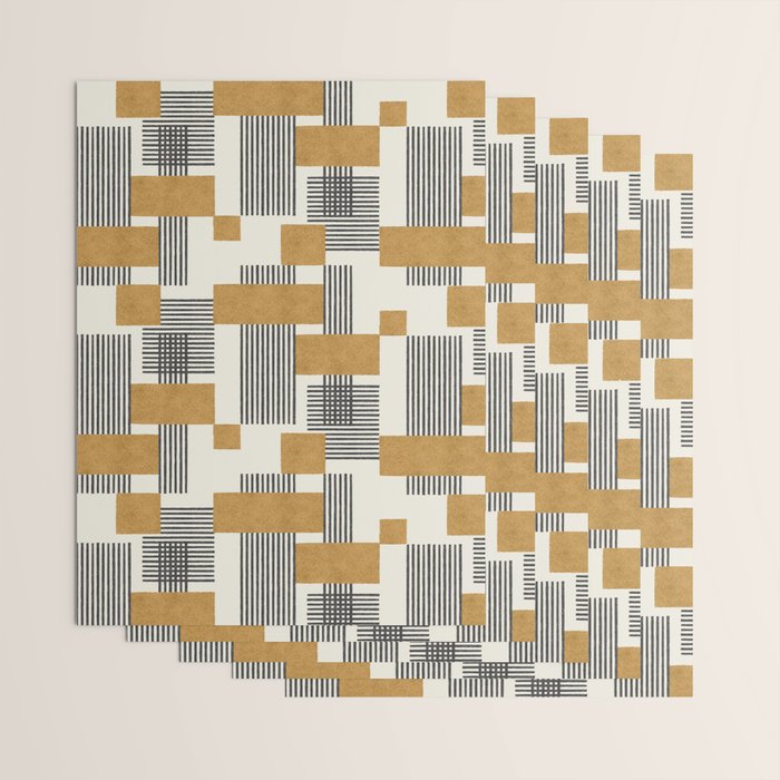Stripes and Square Composition - Abstract Wrapping Paper Gallery Image 3