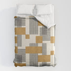 Stripes and Square Composition - Abstract Duvet Cover Gallery Image 6