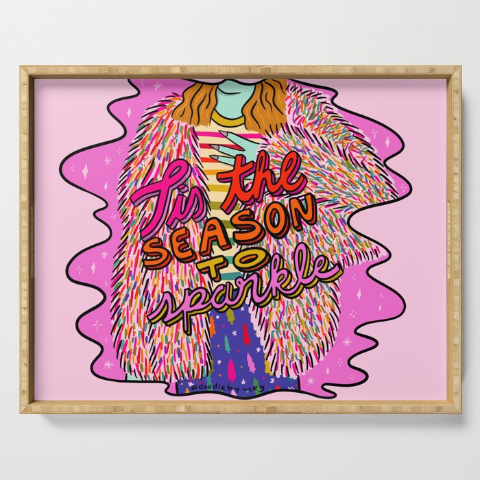 Tis the Season to Sparkle Serving Tray Gallery Image 1