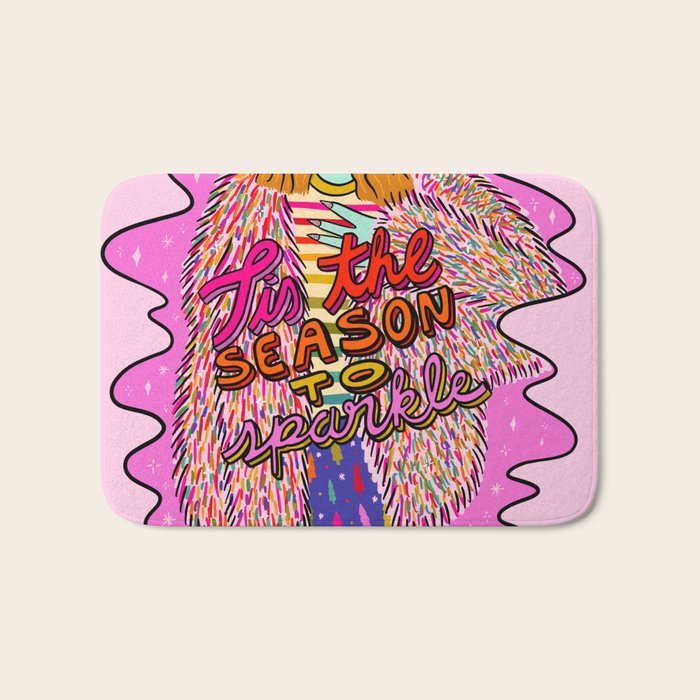 Tis the Season to Sparkle Bath Mat Gallery Image 1