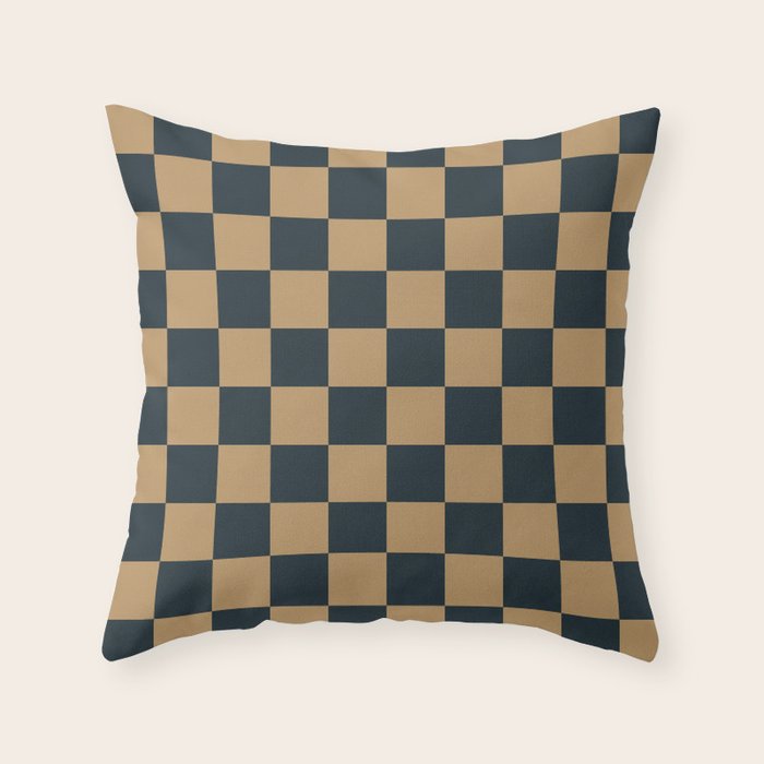Mineral Dust x Wheatberry Mixed Checker Throw Pillow Gallery Image 6
