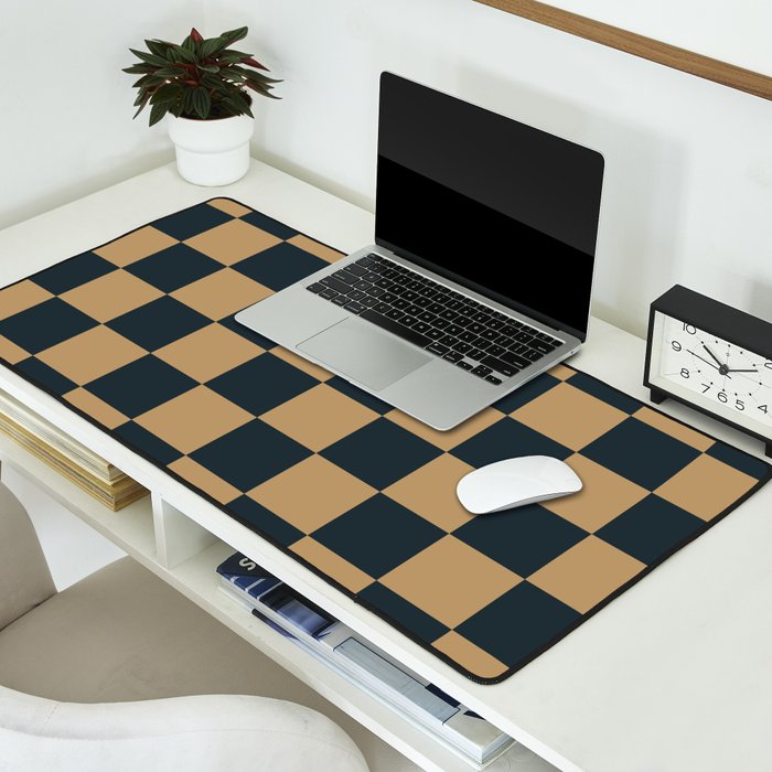 Mineral Dust x Wheatberry Mixed Checker Desk Mat Gallery Image 2