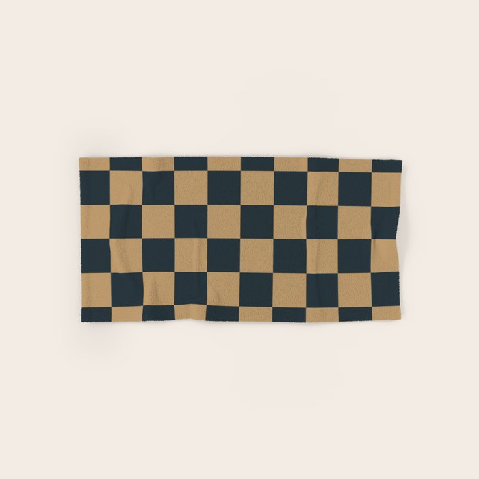 Mineral Dust x Wheatberry Mixed Checker Bath Towel Gallery Image 1