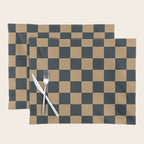 Mineral Dust x Wheatberry Mixed Checker Placemat Gallery Image 1