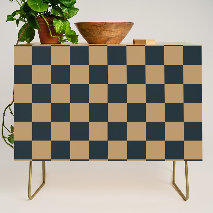 Mineral Dust x Wheatberry Mixed Checker Credenza Gallery Image 1