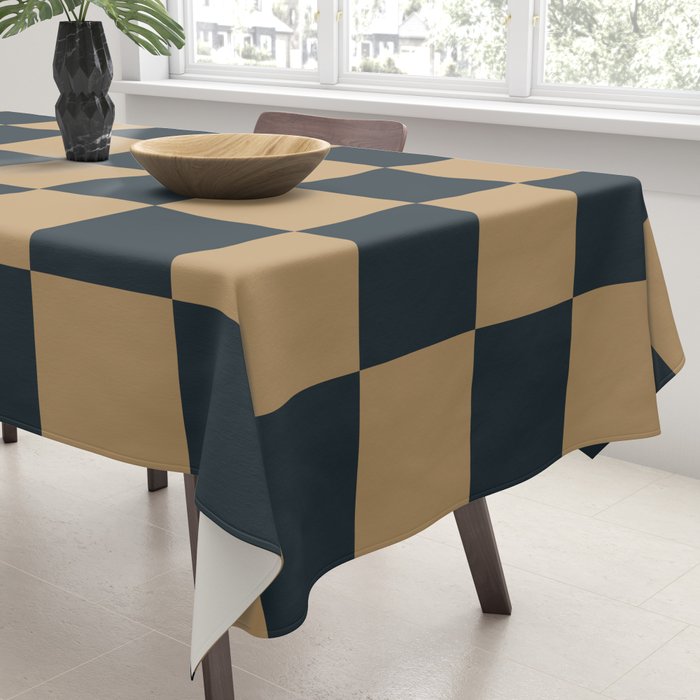 Mineral Dust x Wheatberry Mixed Checker Tablecloth Gallery Image 3
