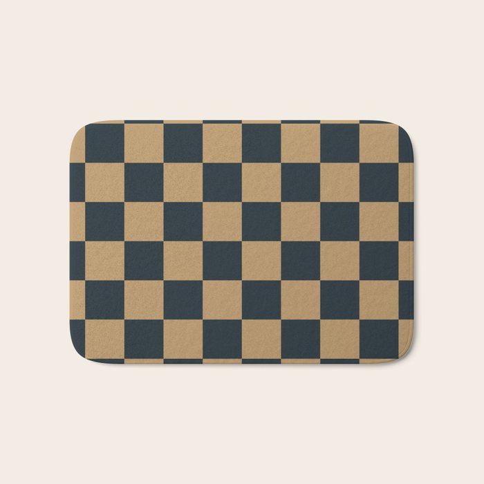 Mineral Dust x Wheatberry Mixed Checker Bath Mat Gallery Image 1