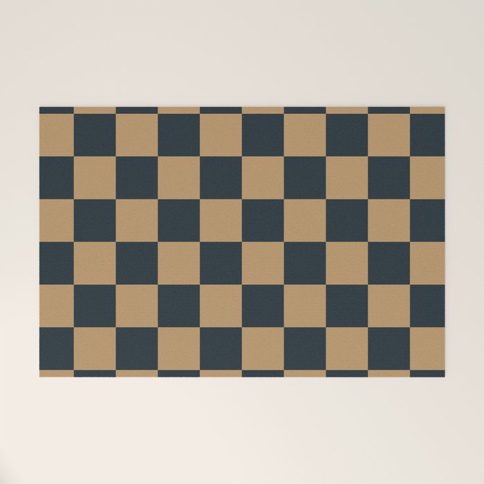 Mineral Dust x Wheatberry Mixed Checker Welcome Mat Gallery Image 1
