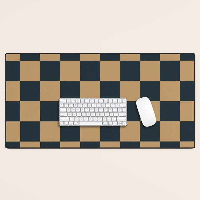 Mineral Dust x Wheatberry Mixed Checker Desk Mat Gallery Image 1