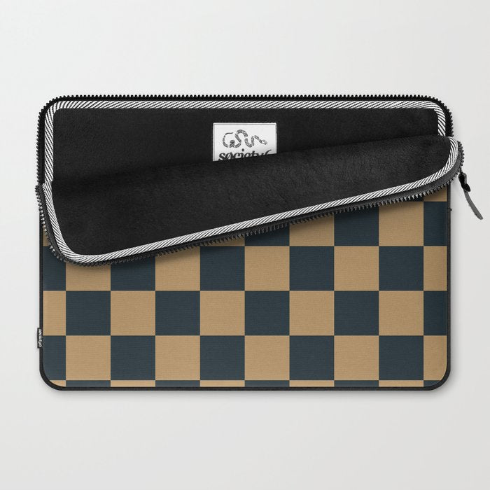 Mineral Dust x Wheatberry Mixed Checker Laptop Sleeve Gallery Image 2
