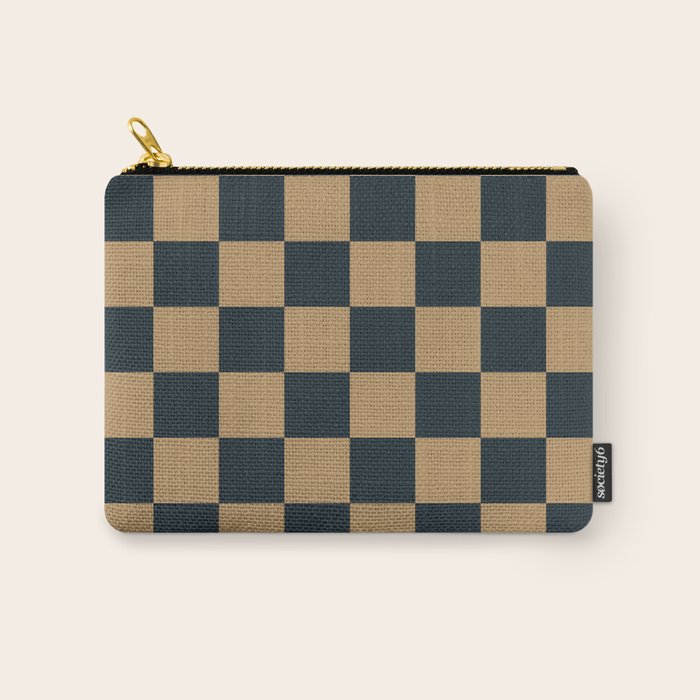 Mineral Dust x Wheatberry Mixed Checker Carry All Pouch Gallery Image 1