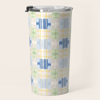 Geo handmade squares Travel Mug Gallery Image 3