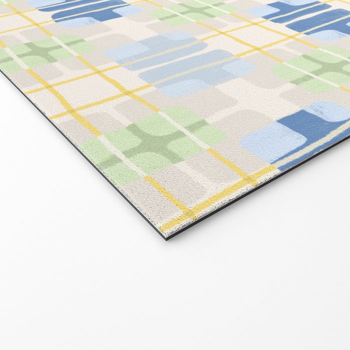 Geo handmade squares Welcome Mat Gallery Image 2