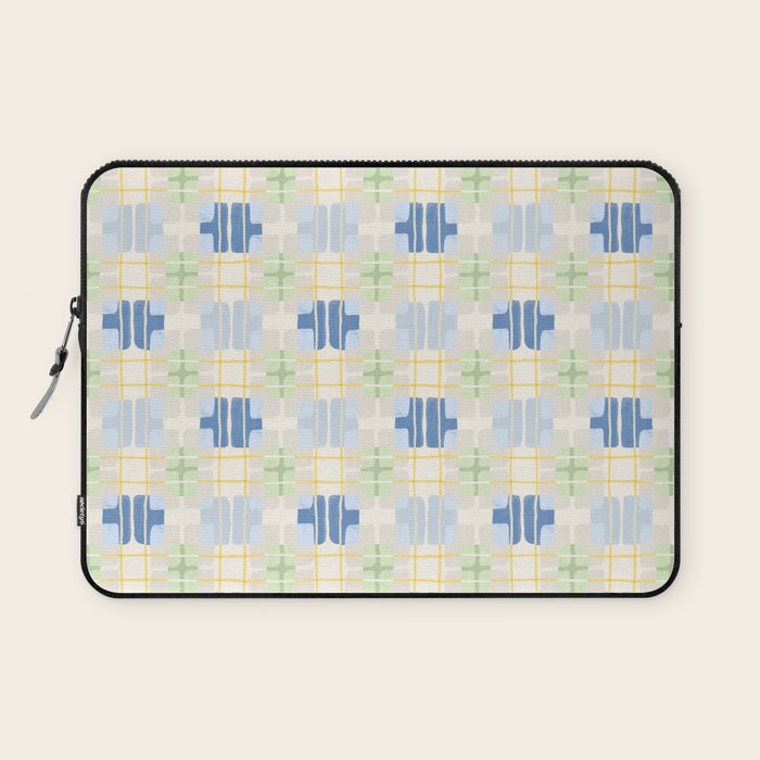 Geo handmade squares Laptop Sleeve Gallery Image 1