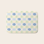 Geo handmade squares Bath Mat Gallery Image 1