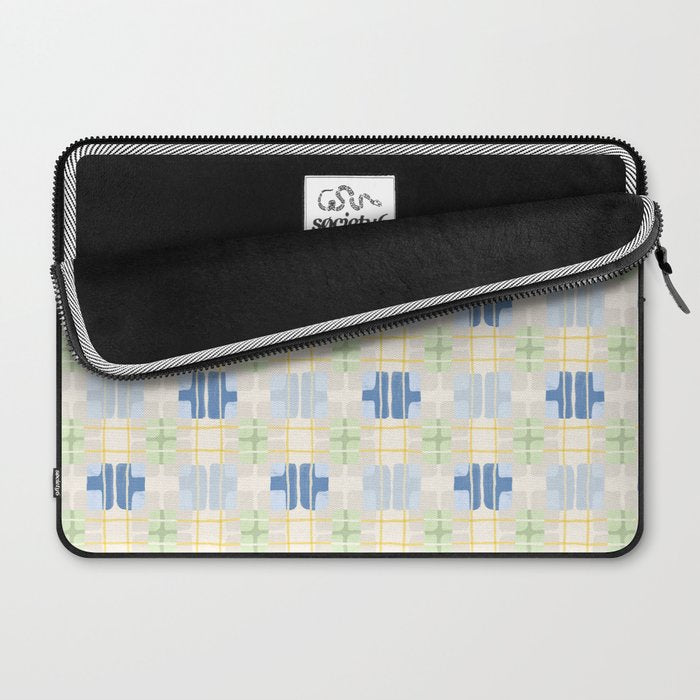 Geo handmade squares Laptop Sleeve Gallery Image 2