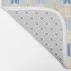 Geo handmade squares Bath Mat Gallery Image 2