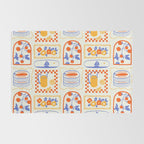 Summer vacation patchwork art pattern Rug Gallery Image 2