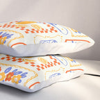 Summer vacation patchwork art pattern Pillow Sham Gallery Image 3