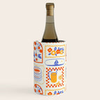 Summer vacation patchwork art pattern Wine Chiller Gallery Image 2