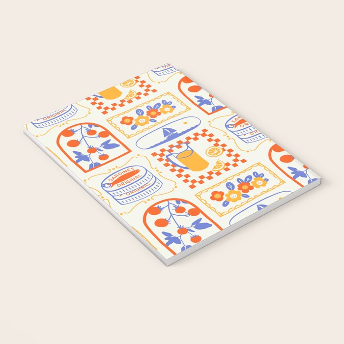 Summer vacation patchwork art pattern Notebook Gallery Image 3