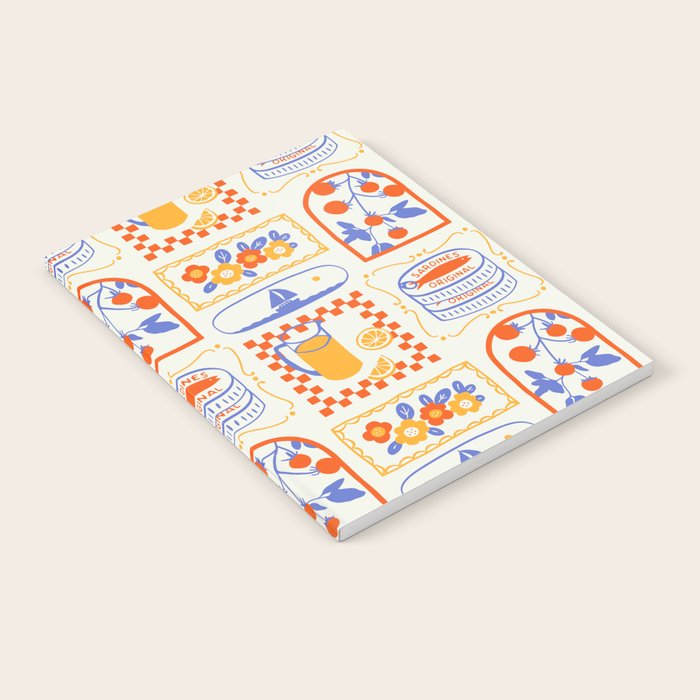 Summer vacation patchwork art pattern Notebook Gallery Image 2
