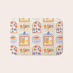 Summer vacation patchwork art pattern Bath Mat Gallery Image 1