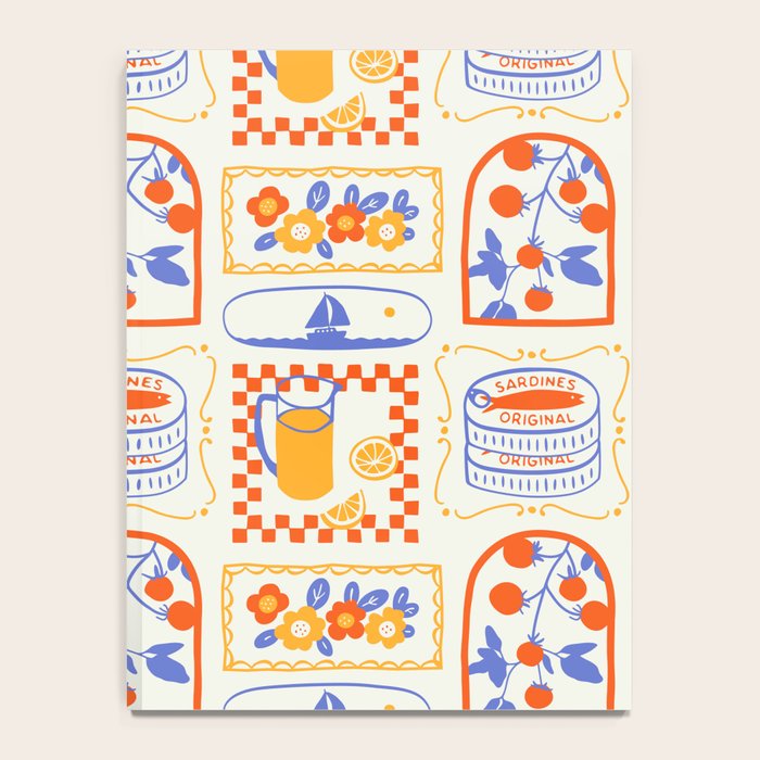 Summer vacation patchwork art pattern Notebook Gallery Image 4