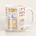 Summer vacation patchwork art pattern Coffee Mug Gallery Image 1