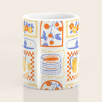Summer vacation patchwork art pattern Coffee Mug Gallery Image 4