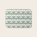 Vintage Bows XIV Green Sage Bath Mat Gallery Image 1