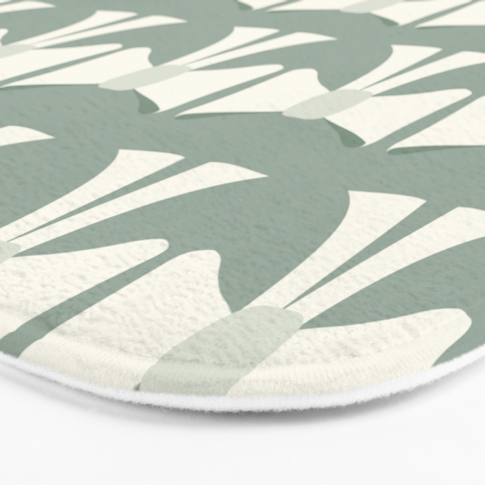 Vintage Bows XIV Green Sage Bath Mat Gallery Image 3